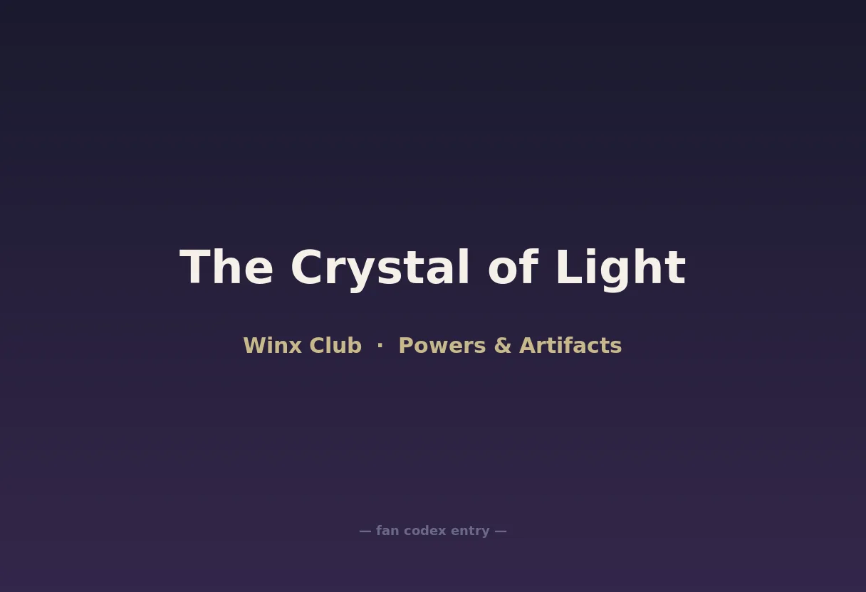 The Crystal of Light