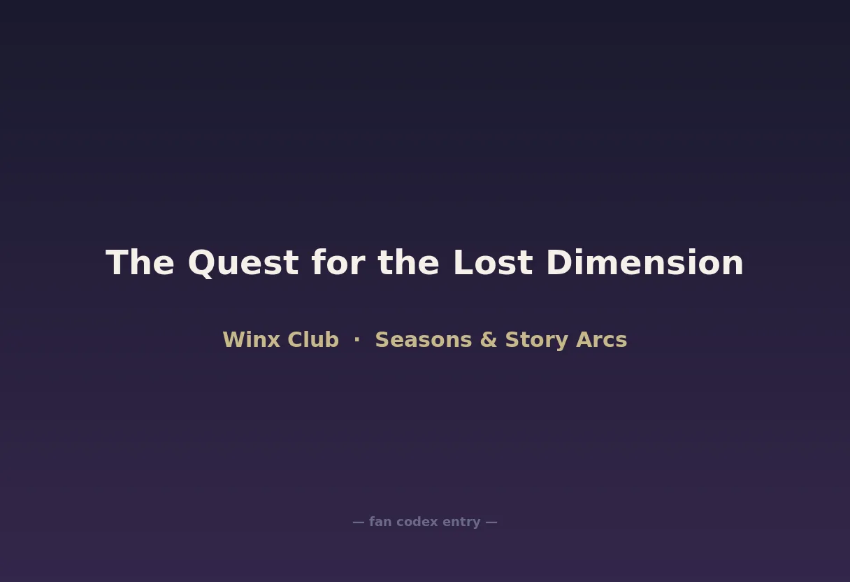 The Quest for the Lost Dimension